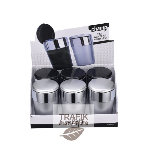 Hamutál autóba led-es  ezüst és fekete 6db/karton