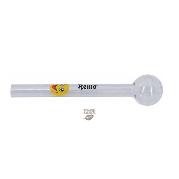 Üveg pipa 12 cm smiley