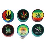 Dohányőrlő fém cannabis minta 5 cm 3 részes