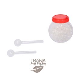 Üveg pipa 8,5 cm átlátszó