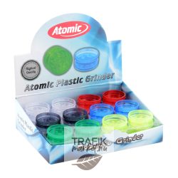 Dohányőrlő műanyag 2 részes 3 cm színes