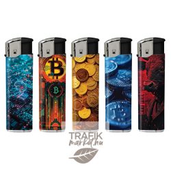  Öngyújtó Royal elektromos mintás crypto