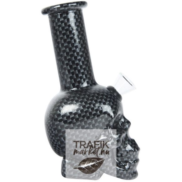 Bong pipa üveg 15 cm carbon
