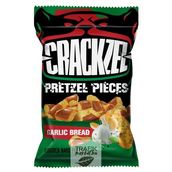Crackzel fokhagyma ízű perec darabok 65g