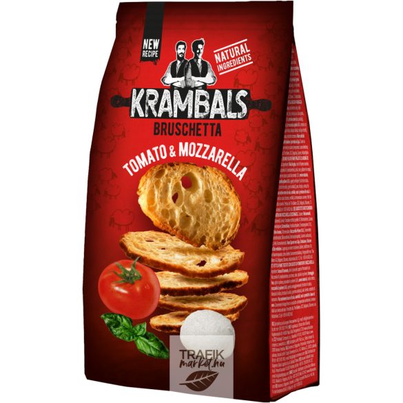 Krambals Bruschetta Paradicsom és mozzarella ízű pirított kenyérszelet 70 g