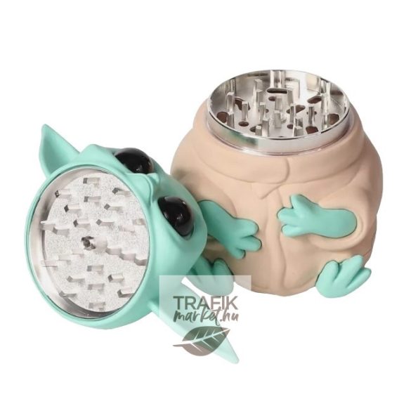 Dohányőrlő fém figurás Y. 