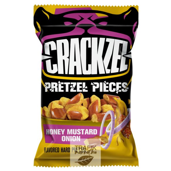 Crackzel mézes-mustáros-hagyma ízű perec darabok 65g