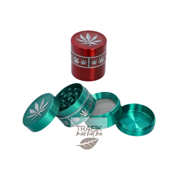 Dohányőrlő fém cannabis minta 4 cm 4 részes