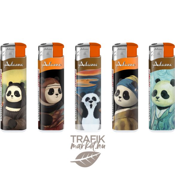 Öngyújtó Adamo elektromos mintás panda