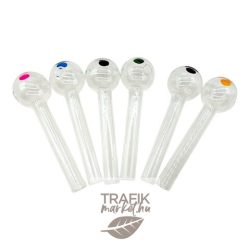 Üveg pipa Atomic 10 cm pöttyös 023