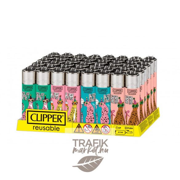 Öngyújtó Clipper tűzköves leopárd