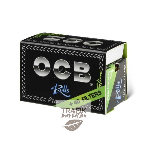 Cigarettapapír OCB rolls slim+tip