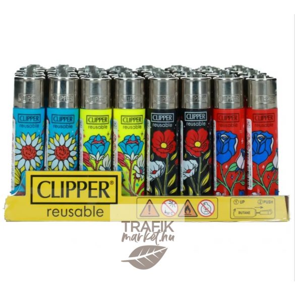 Öngyújtó Clipper tűzköves virág