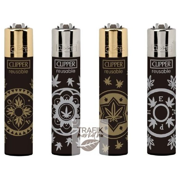 Öngyújtó Clipper tűzköves cannabis