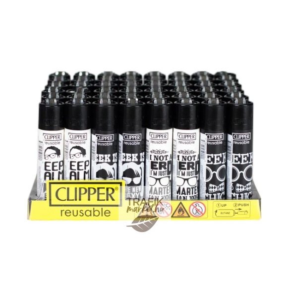 Öngyújtó Clipper tűzköves fekete-fehér mondatok