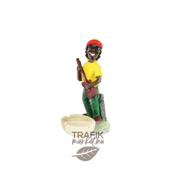 Hamutál kerámia rasta 22 cm álló gitáros