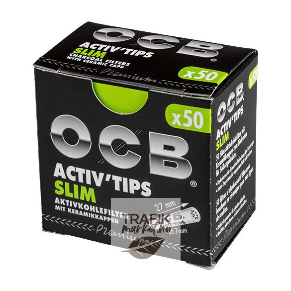 Cigarettafilter OCB Active 7 mm 50 db-os