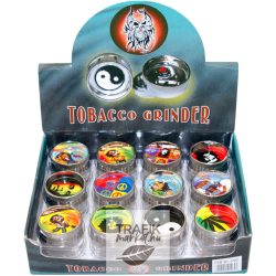 Dohányőrlő fém 3 cm 2 részes