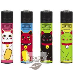 Öngyújtó Clipper tűzköves cicás