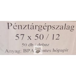 Pénztárgépszalag BPA mentes 57/40/12