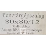 Pénztárgépszalag BPA mentes 80/80/12