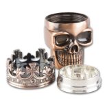 Dohányörlő fém koponya