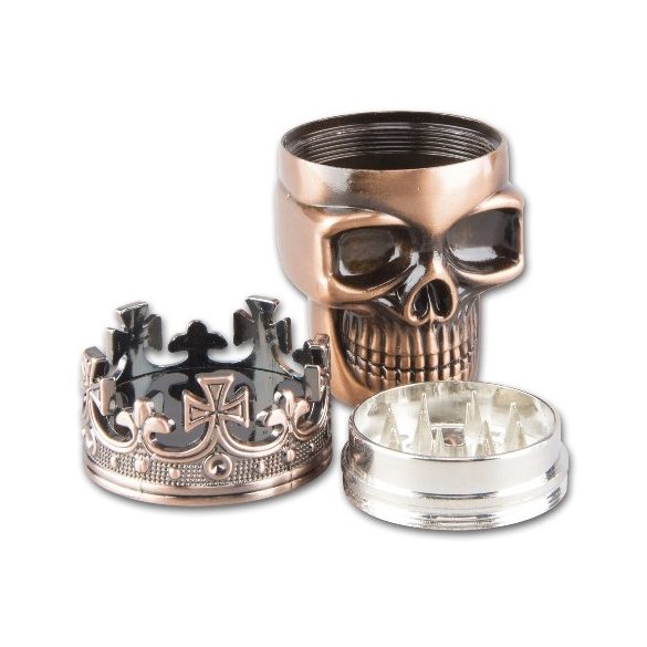 Dohányörlő fém koponya