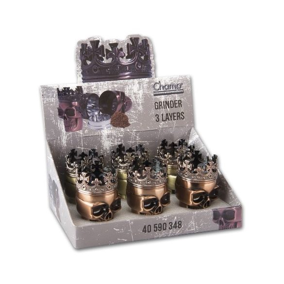 Dohányörlő fém koponya