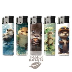 Öngyújtó Royal elektromos mintás otter