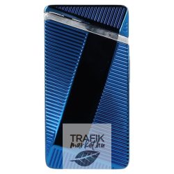 Öngyújtó usb dupla íves kék 