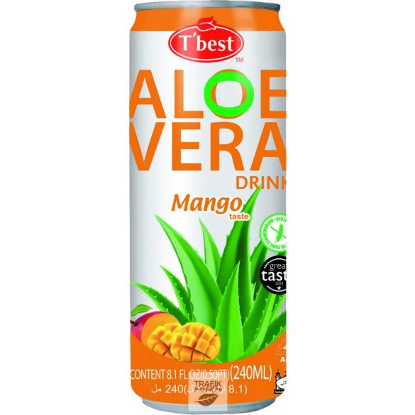 T-Best aloe vera mangó 240 ml + (DRS) 50 Ft/db