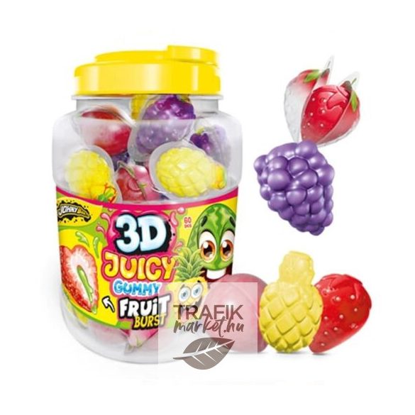 Johny bee 3d juicy gyümölcsös gumicukor 18g