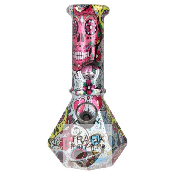Bong pipa üveg 15 cm Zorr Calavera