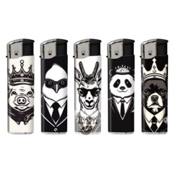 Öngyújtó Royal elektromos mintás king
