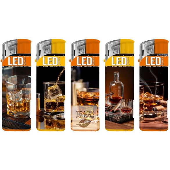 Öngyújtó led mintás whiskey