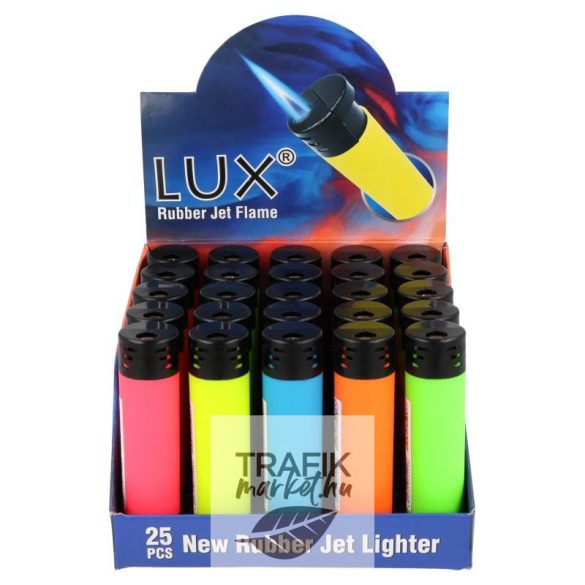 Öngyújtó Lux jet gumírozott neon